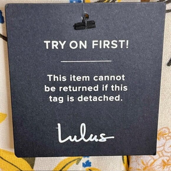 Lulus NEW Wild Flowers Floral Print Wrap Midi Dress - Cream, Yellow, Green - L - Picture 9 of 11